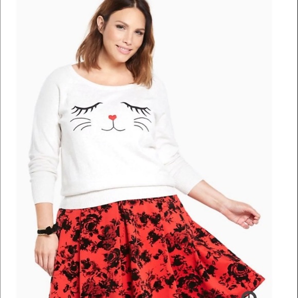 torrid | Sweaters | Torrid Cat Face 
